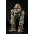 La escultura del jardín del metal hace las estatuas de bronce del tamaño natural del gorila para la venta